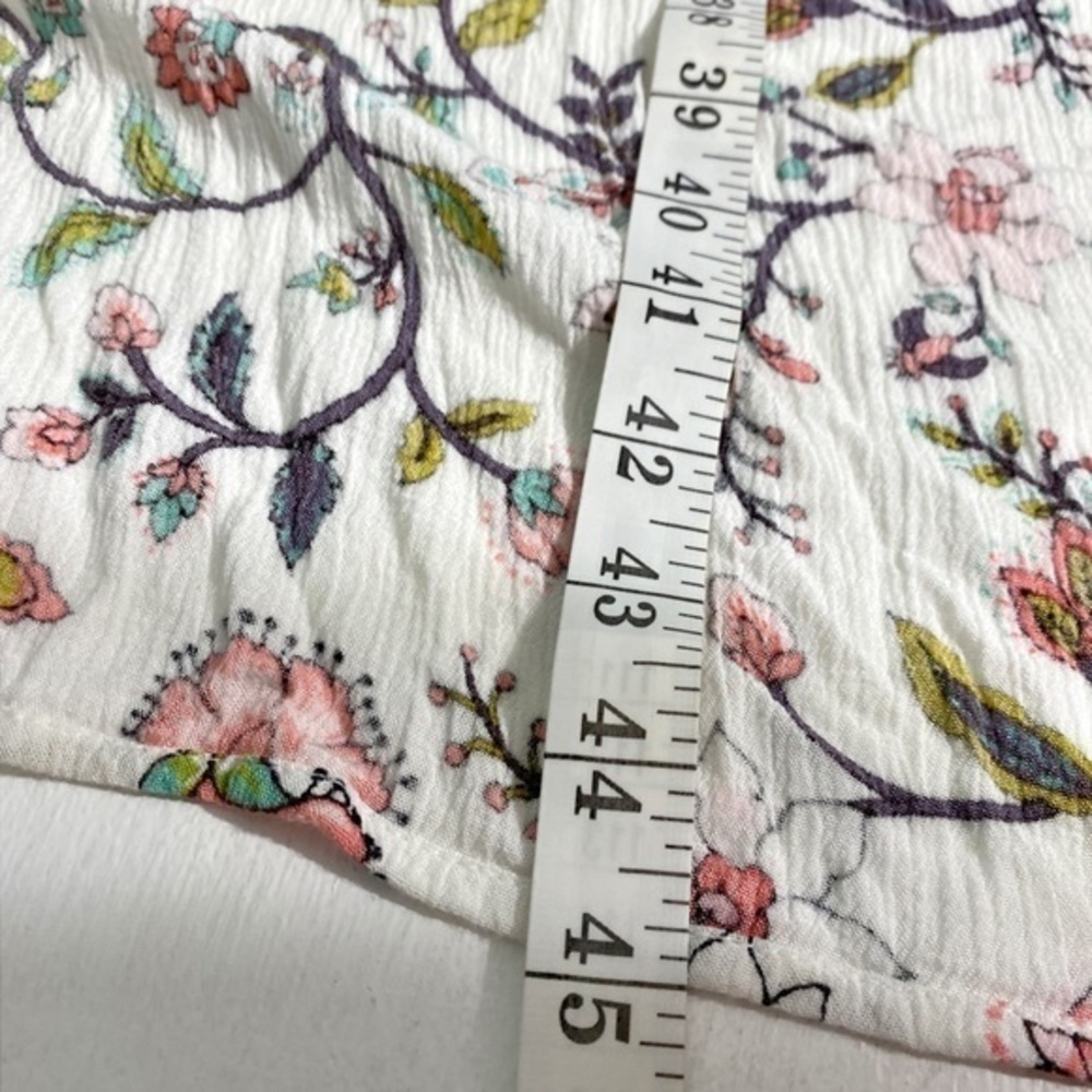 Speechless White Floral Romper with Hi Lo Dress Style in Back - Picture 9 of 10